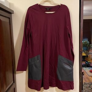 BCBG Bordeaux Farah Swing Dress NWT